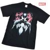 EVERSOUL Marvel Short Sleeve T-Shirt, Venom, Avengers, Hulk, Captain America, American Comic Book Merchandise, Men's, Black, XL