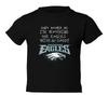 Watching With My Daddy Dont Bother Me Philadelphia Eagles Toddler T-Shirt