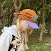 Protection Headscarf with Brim, Comfortable Outdoor Quick-Drying Breathable Baseball Cap, Women Oversize Head Cover