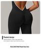 European & American Hot-Selling Quick-Dry Yoga Suit: One-Piece with Chest Pads, Nude Feel, Micro Flare Pants, Open-Back Design