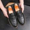 Brand New Retro Men Dress Shoes Brogue Style Party Leather Formal Shoes Wedding Shoes Male Flats Leather Oxfords Slip on Loafers