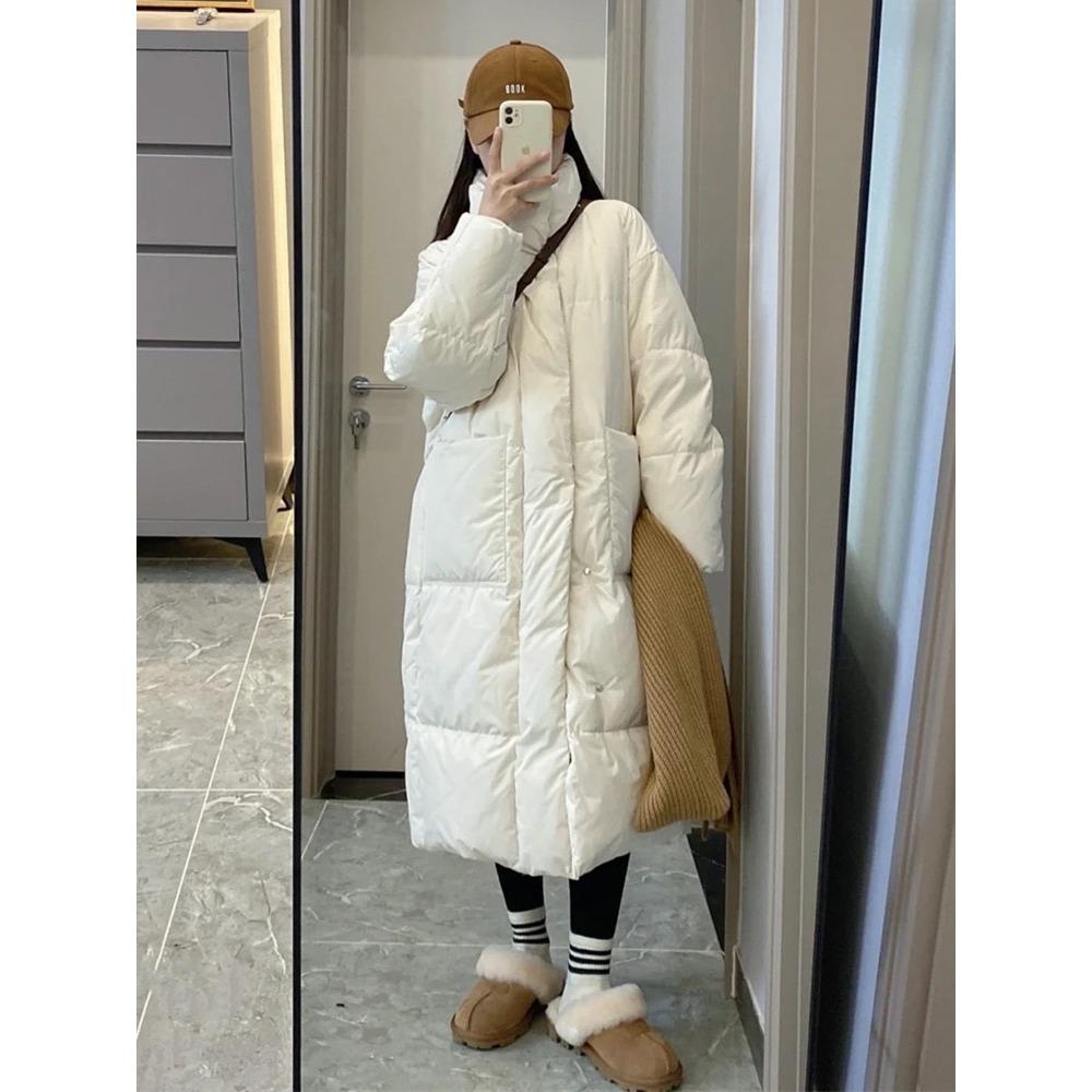 New Winter Cotton-padded Coat Medium and Long Small Thickened Down Cotton-padded Jacket Women's Oversize Cotton-padded Jacket