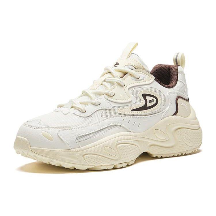 Anta Starlight Sports Waterproof Sweat-Absorbing Low-Top Dad Shoes Women Sneaker White 922348836-1