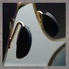 New Sunglasses Double Beam Stainless Steel Sunglasses Personalized UV Protection Men's Sunglasses