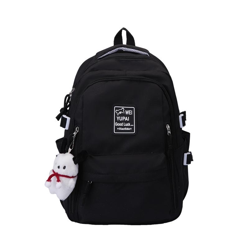 Japanese students schoolbag women's tooling style Korean version junior high large-capacity contrasting color backpack high school travel backpack men