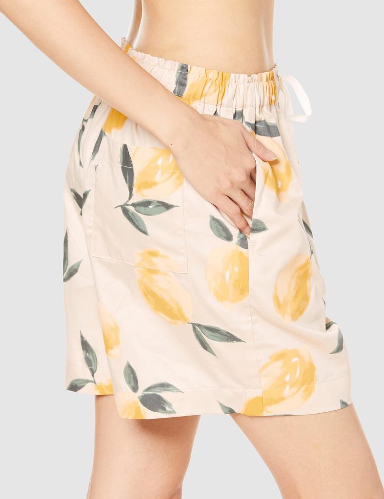 Gelato Pique Fruit Aloha Print Shorts PWFP212287 YEL F Women's