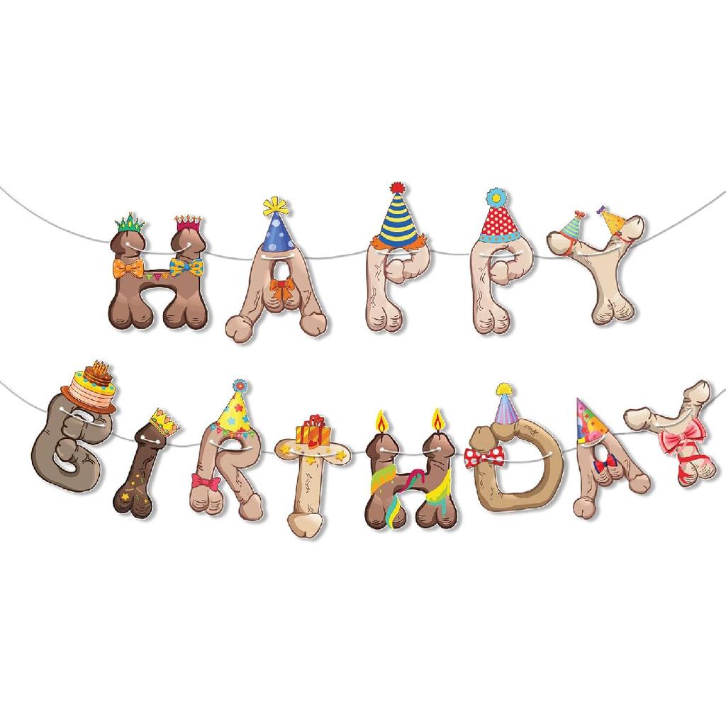 Cat Birthday Garland, Cat-Themed "Happy Birthday" Banner - Colorful and Fun Party Decoration for Kitten Lovers - Funny Kittens Garland