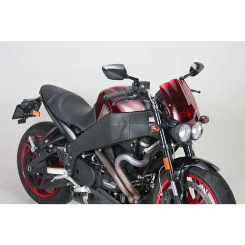 TANAX Bike Mirror Napoleon Shark Mirror Aluminum Mirror Set of 2 Left and Right (With Forward and Reverse Threaded Bolts) 10mm Black AOS-104-BB