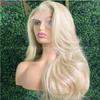 Soft 26“Long Blonde 613 Body Wave 180Density Lace Front Wig For Black Women Babyhair Heat Resistant Preplucked Glueless Daily