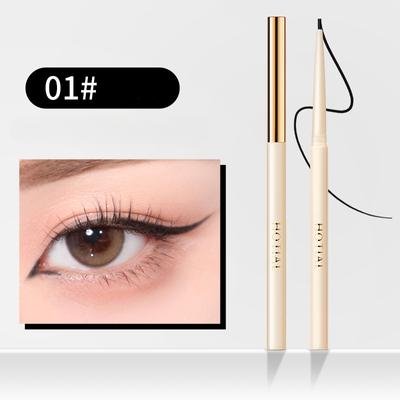 Gel Eyeliner Pen, Smooth Color Development, Silky Smooth and Non-smearing, Waterproof and Sweat-proof Novice Eyeliner Pen