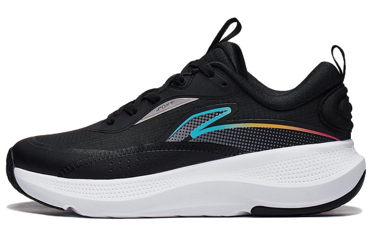 Li Ning SOFT ELEMENT Модные Дышащие Низкие Повседневные Кроссовки Мужские Черные AGLT179-1 43