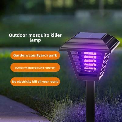 Solar Mosquito Killer Lamp - Garden Lamp - Garden Villa Landscape Lighting - Plug-in Lamp - Home Use - No Wiring Required - Dual-purpose for Lighting