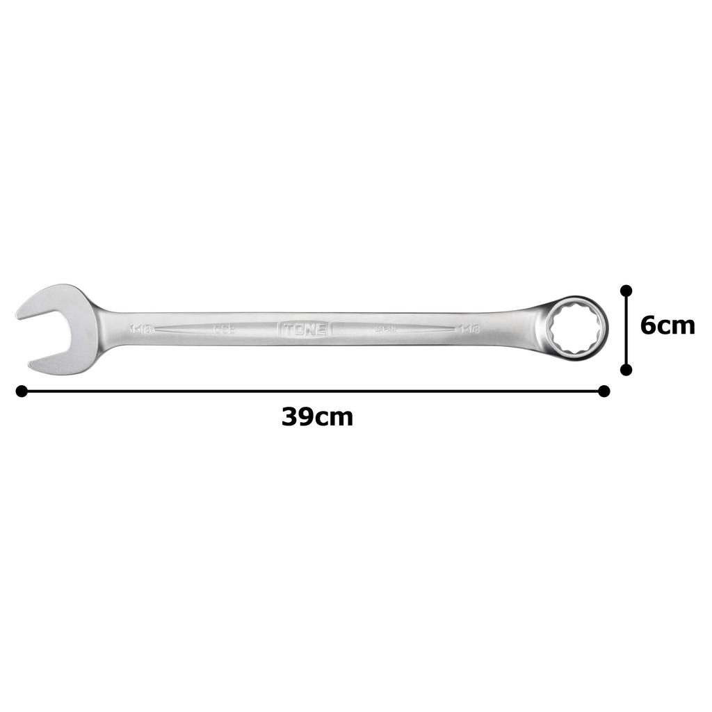 TONE Combination Wrench inch across CSB-36, 1-1/8 (width flats)