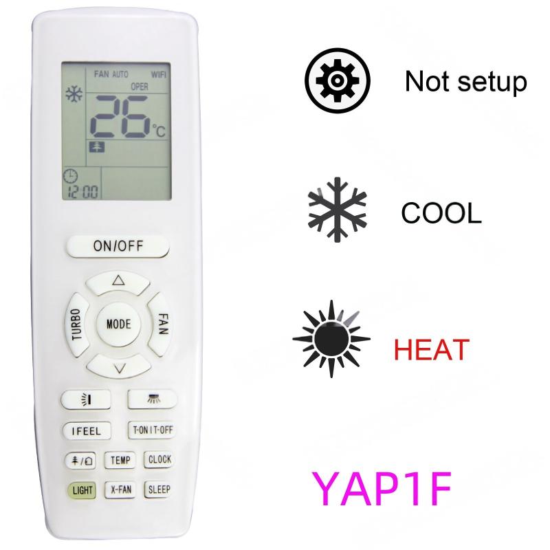 1Pcs Yb1F2 Yb1Fa Replacement Yap1F Ac Remote Air Conditioner A/C Remote Control Diy Accessories For Gree