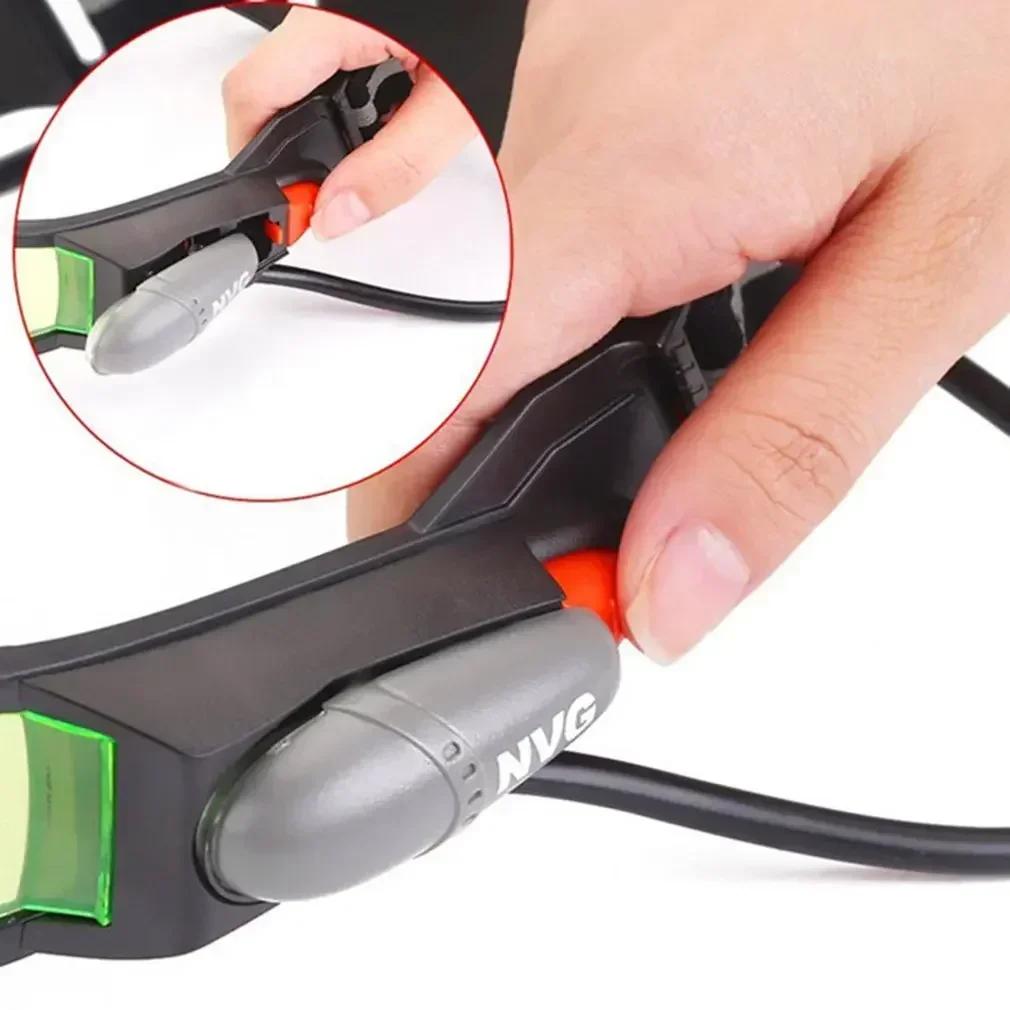 Adjustable LED Night Vision Goggles Windproof Motorcycle Motorbike Racing Glasses Eyewear With Flip-out Light Dropshipping Hot