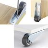 1-10PCS Heavy Duty Upgraded Door Sag Support Roller Black Vertical Adjustment Wheel for Cabinet Sliding Door Hardware