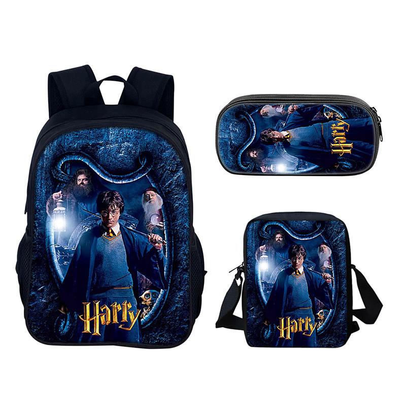 Harry Potter Rucksack für Schule und Reisen aus Nylonmaterial mit 20 l Fassungsvermögen für Schüler und Jugendliche