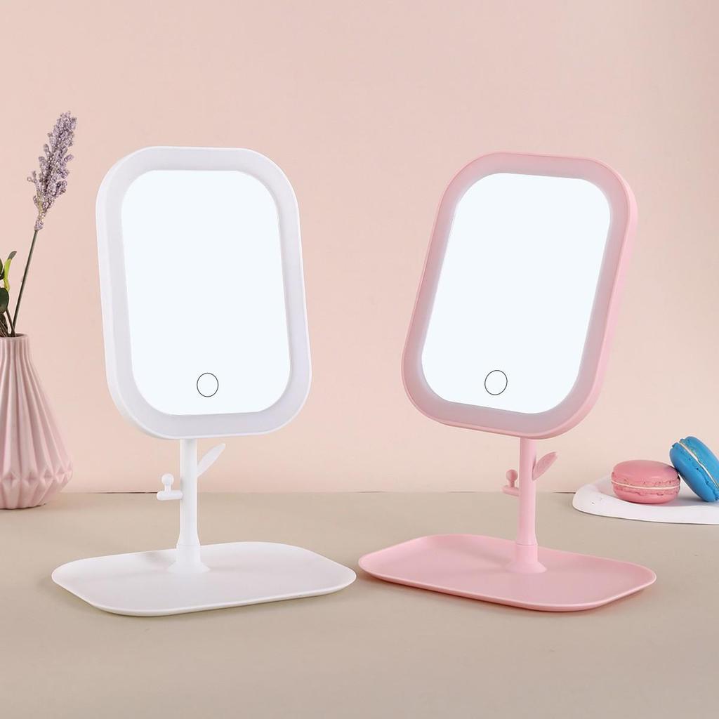Rotating LED Vanity Mirror with HD Lighting for Dressing Table