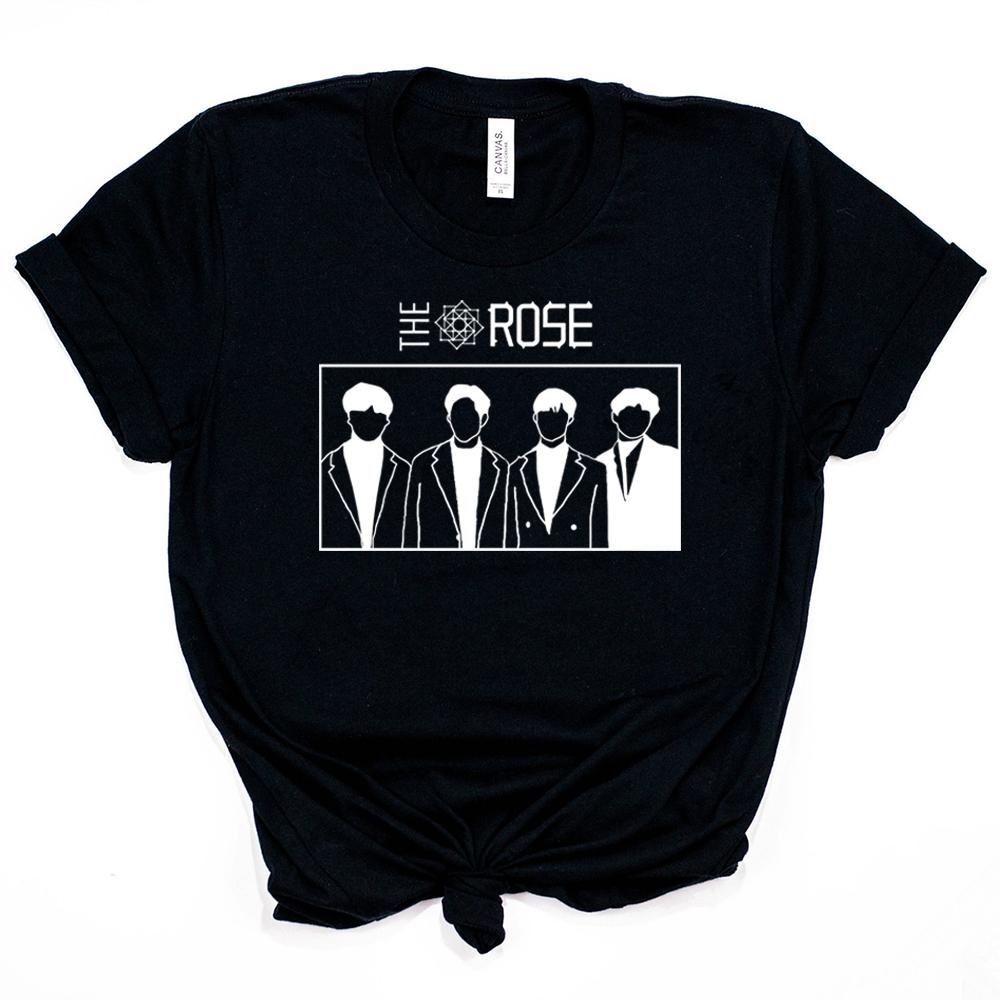 Das Rosenhemd Morgendämmerung bis Abenddämmerung T-Shirt Wir sind im Regen Coole Musik-T-Shirts KRock T-Shirt KPop Konzert Merch Trendiges Oberteil Geschenk für Fans