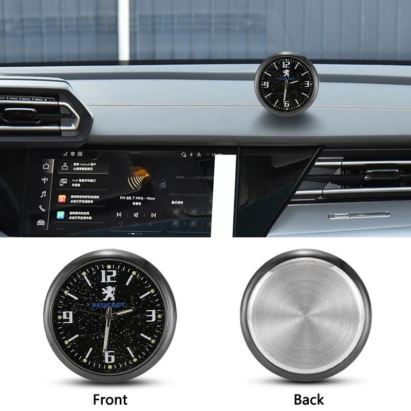 Car Starry Night-light Clock For Peugeot 206 207 307 308 408 508 301 3008 R2008 5008 RCZ Car Air Outlet Decoration Accessories