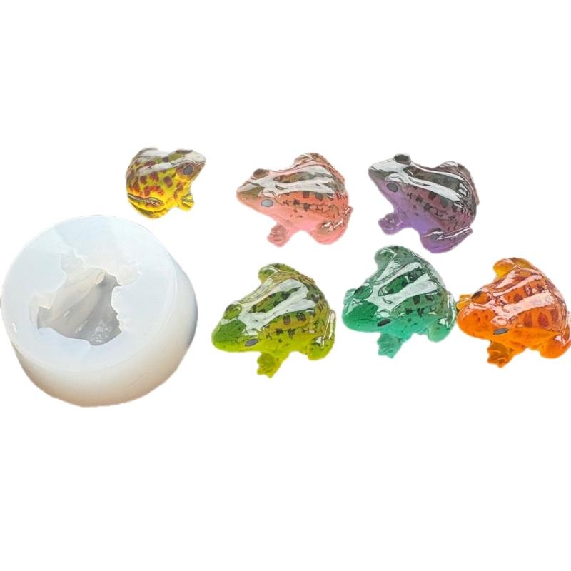 Flexible Harzform Froschform Verzierung Formen Einfach zu lösend Silikonstruktur für Epoxid-Bastelarbeiten Kreative Wanddekorationen