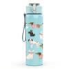 1PC Cute Puppy Dog Group Cartoon Print 750ml Color Plastic Sports Water Bottle Leakproof Flip Straw Lid Suitable for Sports Office Home Use