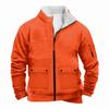 Men's Solid Color Zipper Pocket Zipper Sweatshirt Jacket Men's Sports Large Size Casual Sweatshirt Jacket