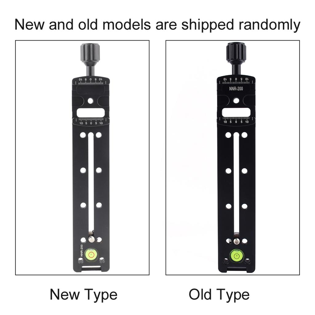 200mm Rail Nodal Slide Plate Dual Dovetail Clamp Panoramic NaMacro Photography
