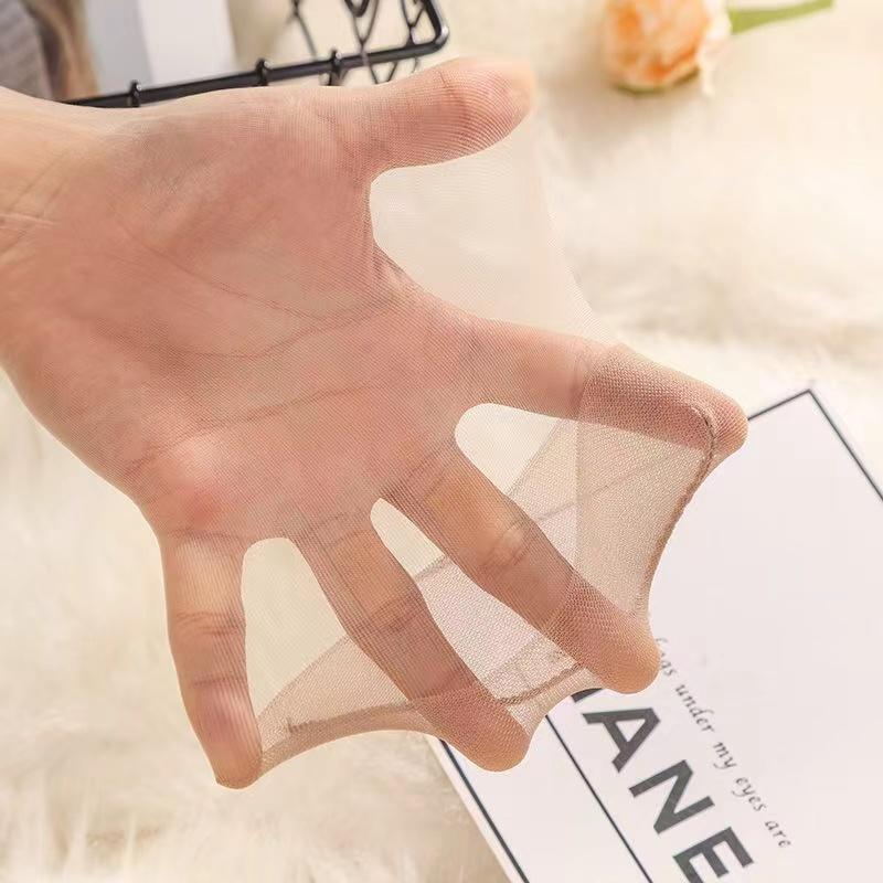 10pair Crystal Transparent Silk Socks Female Summer Sock Sexy Thin Elastic Womens Socks Short Black Skin Color Nylon Ankle Socks