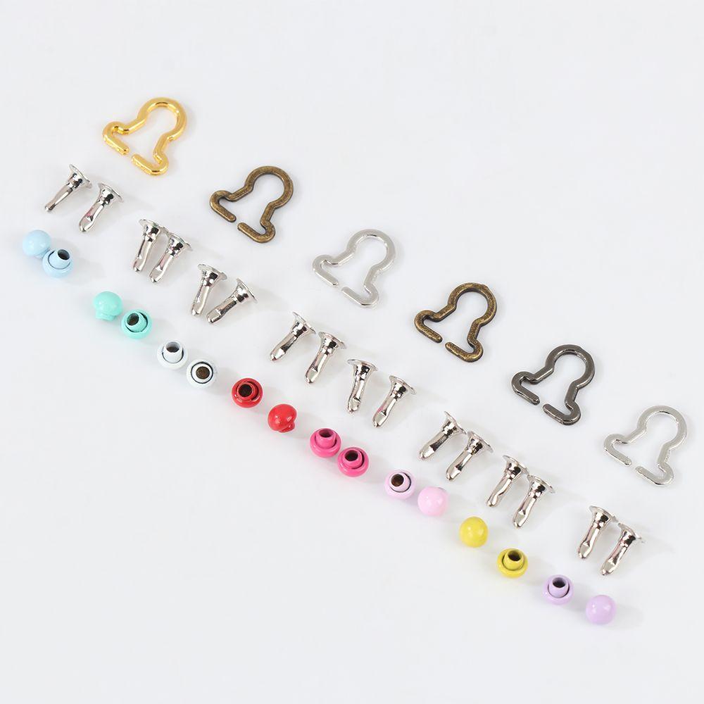 20pcs Girls  Sewing Accessory DIY Dolls Buckles Trousers Bags Accessories  Belt Buttons Metal Buckle
