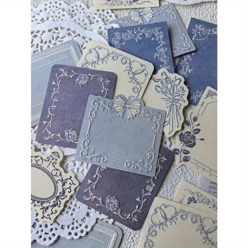 A Box Of 30 Simple And Creative Embossed Sticky Note Material Papers, DIY Decoration Collage Handicraft Materials, Festival Gifts, Personalized