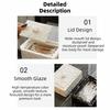 Hammered Pattern Cotton Swab Box Large Capacity Toothpick Holder Jewelry Storage Box  Bedroom