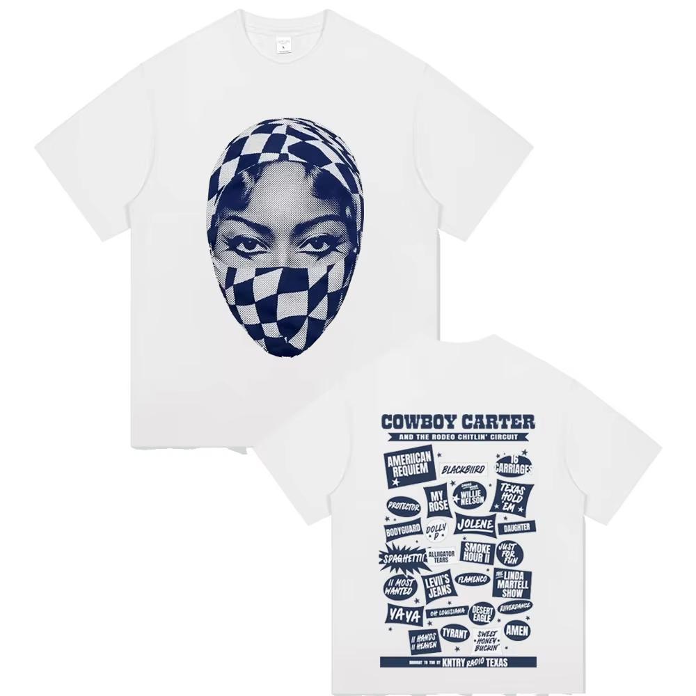 Beyonce Cowboy Carter and The Rodeo Chitlin Circuit Tshirt Male Fashion Casual T Shirts Men Women Vintage Streetwear