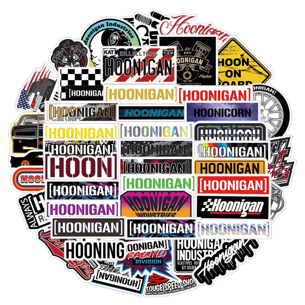 

10/52 шт. Наклейки Hoonigan Hoonigan Автомобильные JDM Гоночные Автомобили Граффити Наклейки для DIY Багажа Ноутбука Скейтборда Мотоцикла Велосипеда Наклейка 10pcs