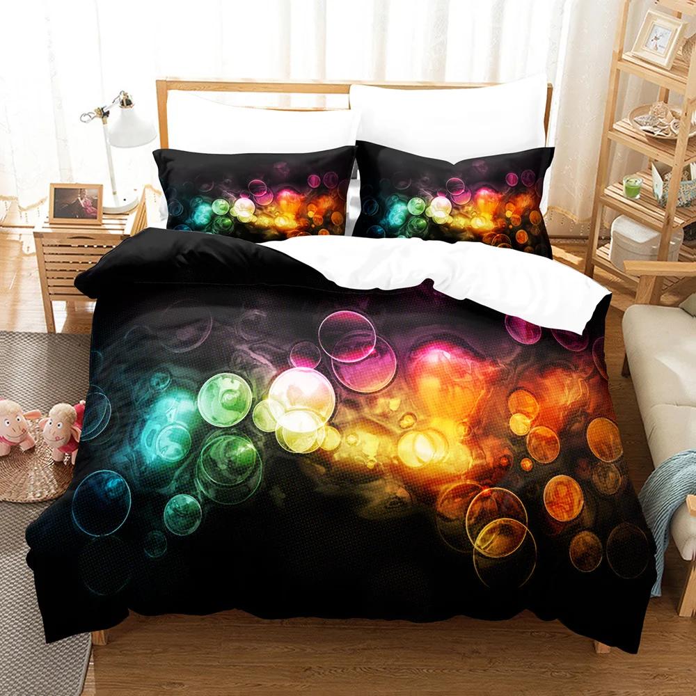 Abstract Art Duvet Cover Set Black and White Pattern King Queen Size for Kids Boys Girls Bedding Set Polyester Comforter Cover
