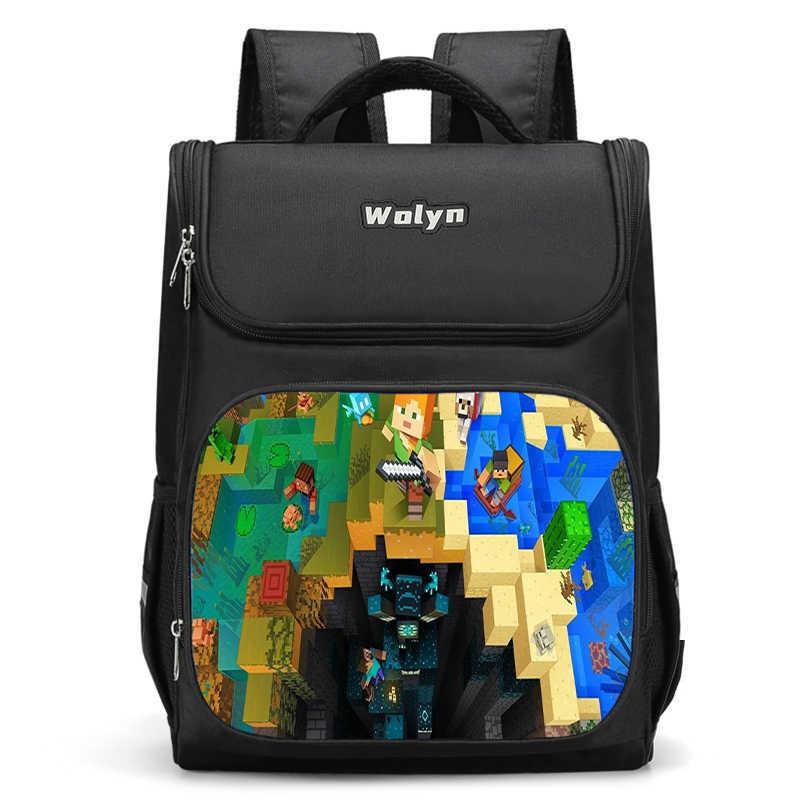 Mochila Escolar 3D Ligera de Gran Capacidad Para Niños Unisex Bolsa de Tela Oxford