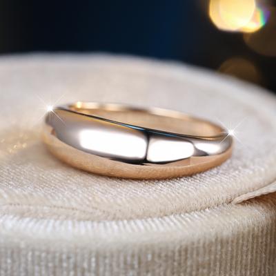 Exquisite Champagne Gold Aperture Ring, Noble, Elegant, and High Grade Ladies' Ring, Women's Wedding Ring, Jewelry and Jewelry