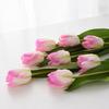Artificial Tulip with Bendable Stem Realistic Fake Flower Low Maintenance Faux Tulip for Vase Flower Arrangement Home Party Wedding Decor