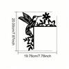 Vintage Iron Bird Wall Decor Peel and Stick Removable Art Home Bedroom Living Room Waterproof Reusable Accent