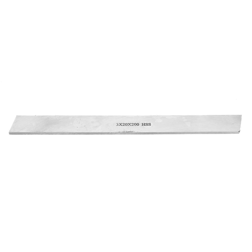 HSS High Speed Steel Lathe Turning Tool Square White Steel Bar Strip (3*20*200mm)