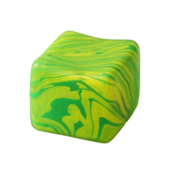 Flow Pattern Cube Squeeze Toy Anxiety Relief Stress Ball Sensory Toy Decompression Stress