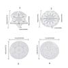 Silicone Snowflake Pendant Mould Christmas Tree Hanging Accessories Epoxy Mold Stylish Home Decoration Making Mold