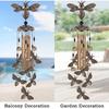 Bronze Bee Wind Chimes for Garden, Gifts for Mom, Home, Balconies, Rooms, Patio, Indoor, Outdoor Bee Decoration, Aluminum Bee Chimes, Bees Wind