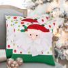 Festive Christmas Santa Claus Pillow Cover Cozy Decorative Cushion For Holidays