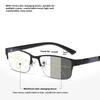Blue Light Glasses Photochromic Sun Eyewear Half-frame Business Multifocal Presbyopia Glasses Diopter To +4.0 Eyeglasses for Men