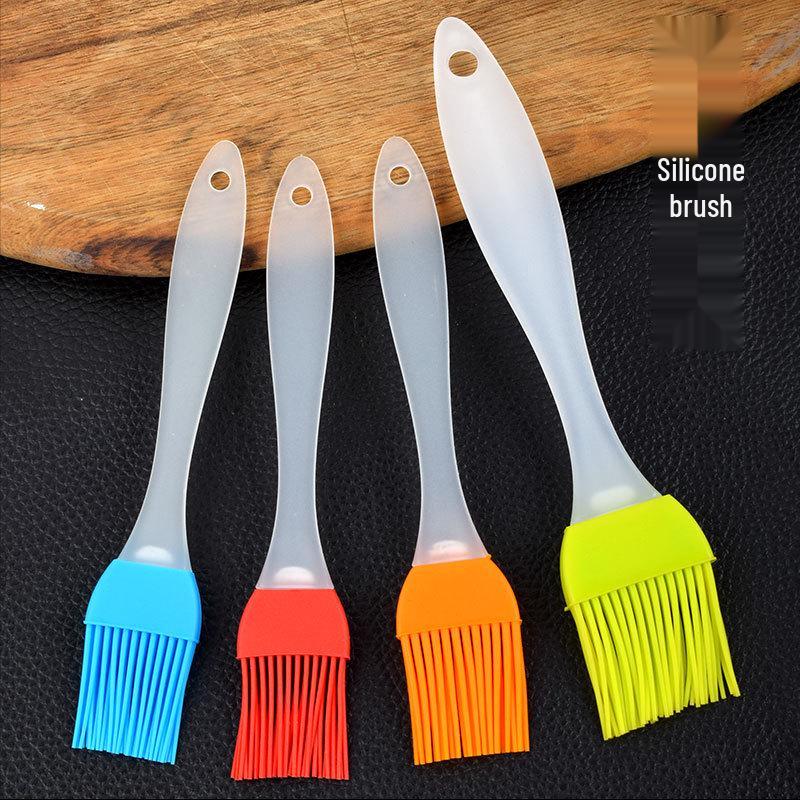 

Heat-Resistant Silicone Basting Brush for Baking & BBQ Size 4 Sand Handle Brush without Packaging