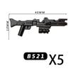 Military Building Blocks MOC Star Movie Characters Solider Figures War Mini Bricks Weapons Accessories Guns Cloak Axe Armor