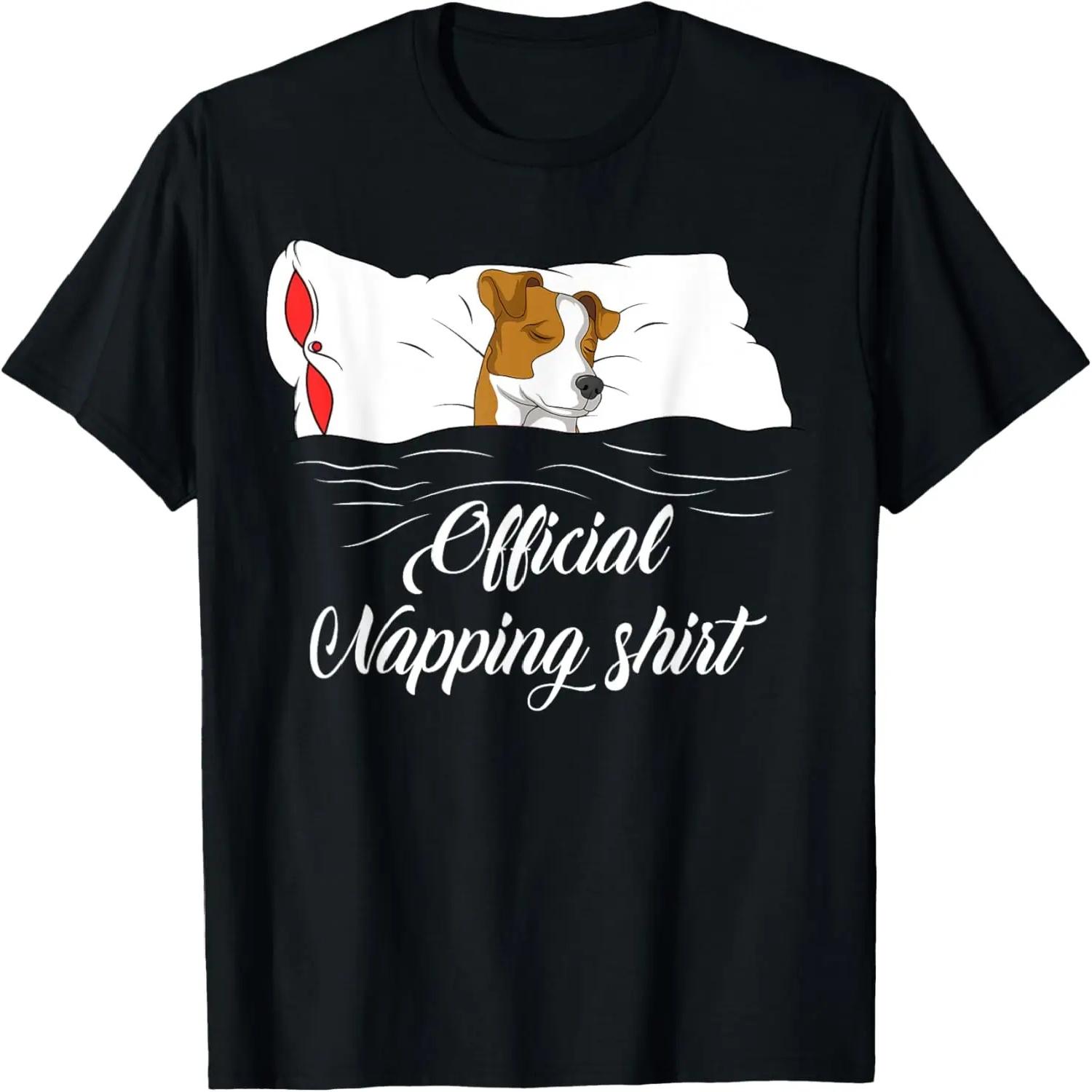 Sleeping Jack Russell Terrier Pyjamas Gift Official Napping T-Shirt XXXXL