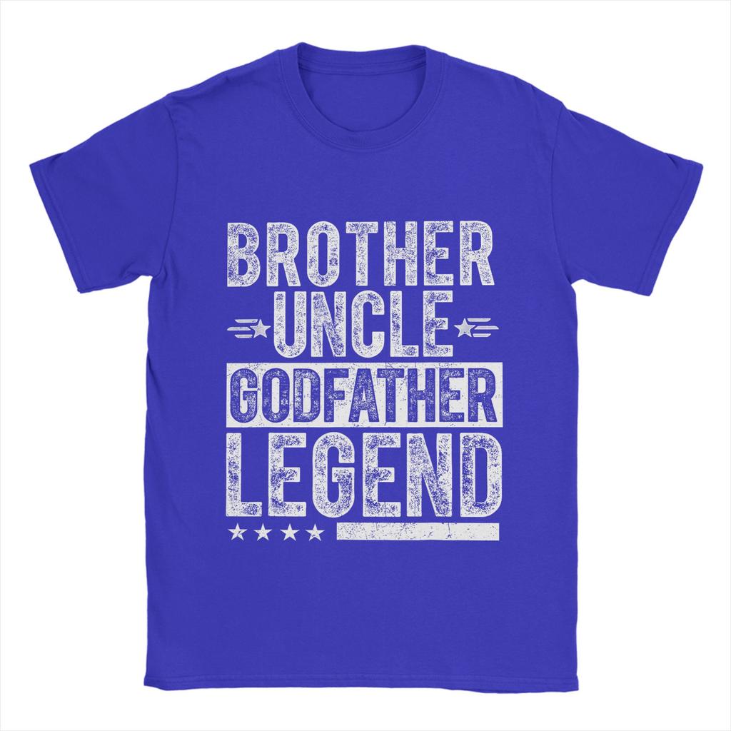 Onkel Pate Legende T-Shirts Für Unisex Baumwolle Lustige T-Shirts Rundhals T-Shirt Kurzarm Kleidung Grafisch Bedruckt