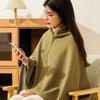 Wearable USB Electric Heated Blanket 3 Heated Level Throw Blanket with 5000mAh Power Bank Heating Blanket Shawl For Home Office